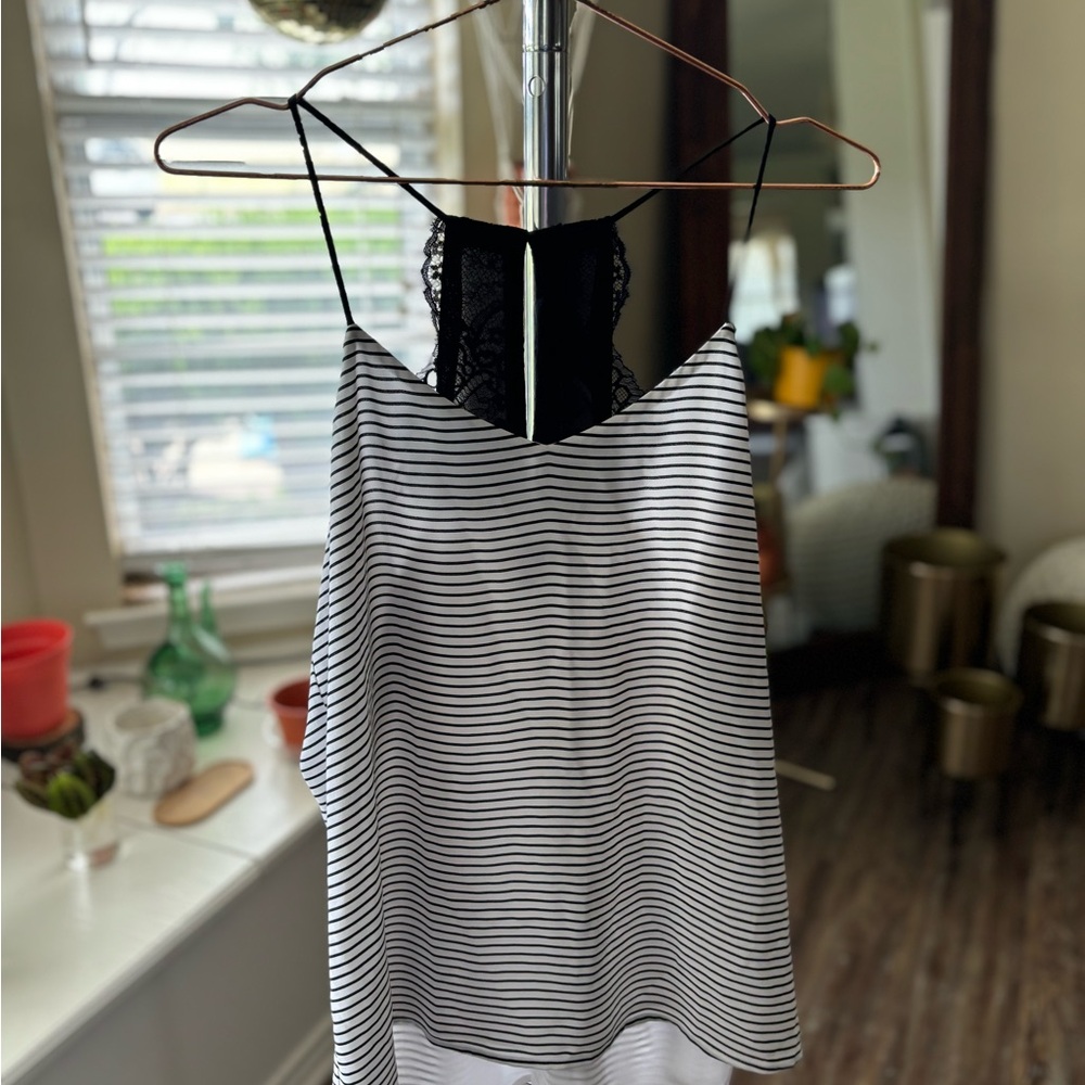 Black and White Stripped Blouse